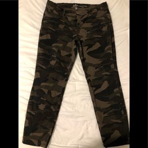Size 16 camouflage jeans